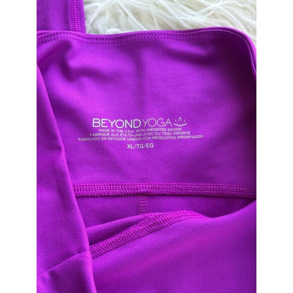 Beyond Yoga PowerBeyond Strive High Rise Pocket Leggings Violet Berry Size XL - Picture 9 of 10